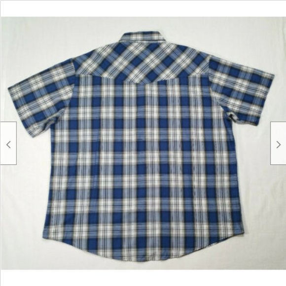PLAINS WESTERN WEAR Shirt Pearl Snaps 4277E1M - Picture 2 of 9